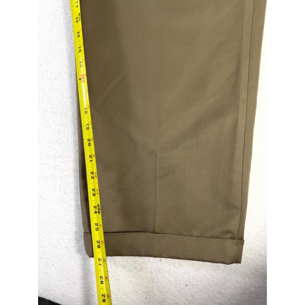 Perry Ellis Portfolio Dress Pants Mens 42/30 Brown Low Waist Office Business - Picture 9 of 16